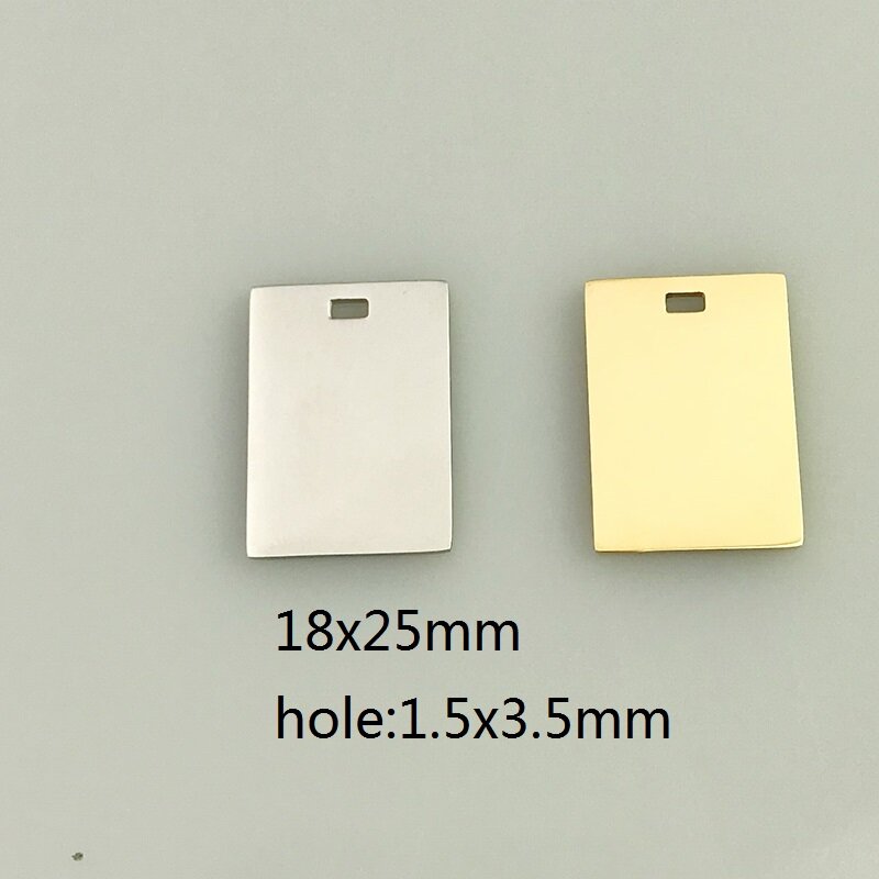 30pcs/lot  Engravable Rectangle Tags Keychain Tag Laser Engrave your design or text  Rectangle Charms Custom Keychain Tags