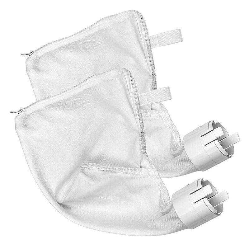2pcs Pool Cleaner Filter Bag Swimming Pool Suction Machine Filter Bag Zipper Filter Bag Replacement Depuradora Piscina