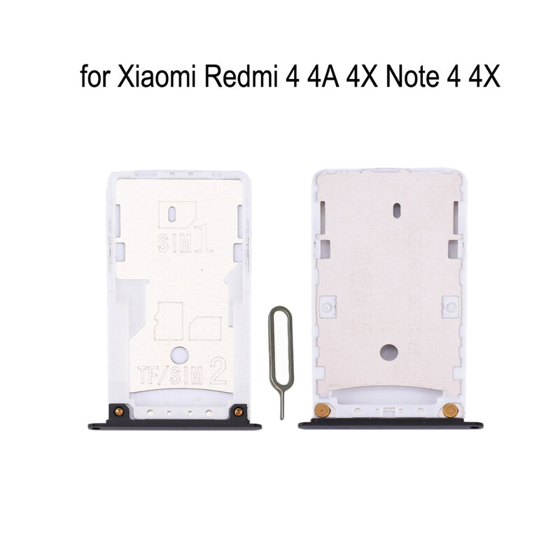 For XIAOMI Redmi 4 4A 4X Note 4 4X Original Phone Housing New SIM Tray Adapter For Xiaomi Note 4 4A 4X Micro SD Card Tray Holder