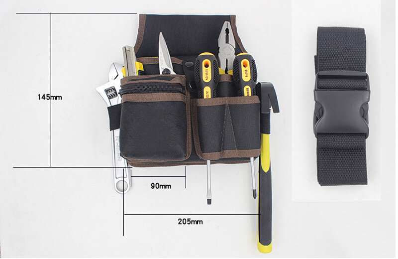 Canvas Tool Bag/Multi-Function/Waist Bag/Waterproof And Wear-Resistant/Electrician Maintenance Waist Bag/Shoulder Bag