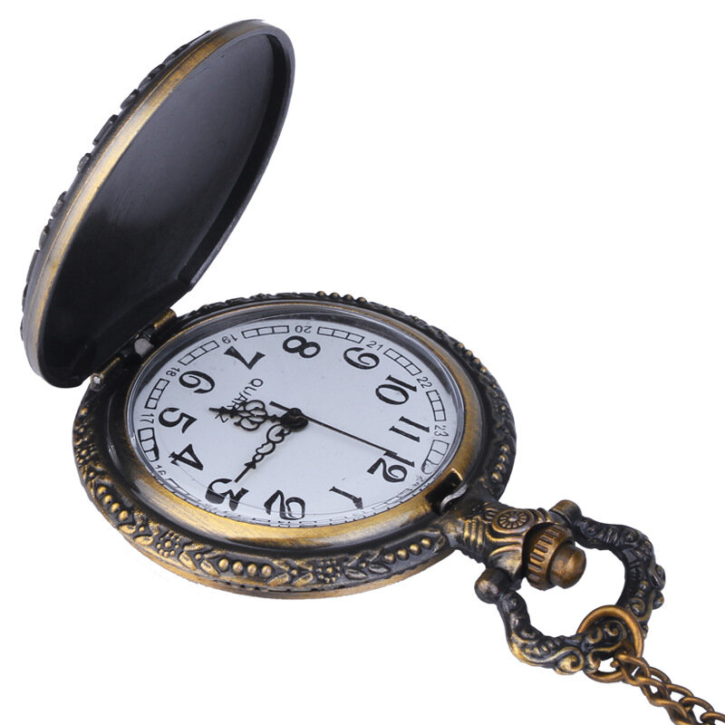 Duża osobowość mody z cienkim łańcuszkiem zegarek kieszonkowy gorąca sprzedaż brązowy zegarek kieszonkowy taro