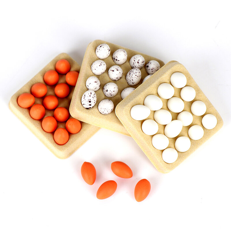 1Set Dollhouse Miniature Eggs Kitchen Food Model  Pretend Toys Simulation Furniture Toy Kitchen Decor