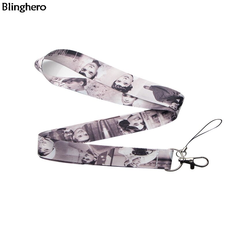 Blinghero Audrey Hepburn Lanyard Roman Holiday keys Phone ID Badge Holder Neck Straps Hang Ropes Lanyards BH0198