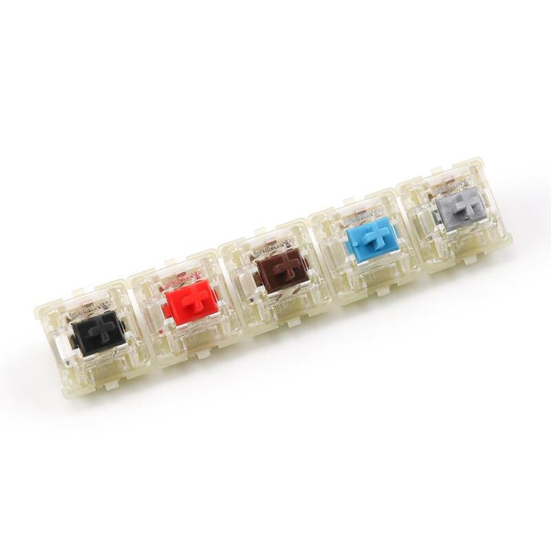 Original Cherry MX Mechanical Keyboard Switch Silver Red Black Blue Brown Silent Pink Shaft Switch 3-pin Cherry Clear RGB Switch