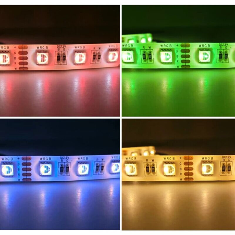 Bande LED Flexible RGB 5050, 24V 12V DC, rouge, bleu, vert, jaune, couleur rvb, étanche IP65, bande époxy pour camion