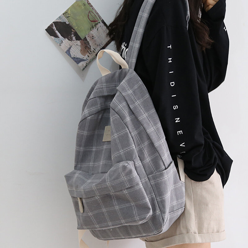 Mode Mädchen College School Bag Casual Neue Einfache Frauen Rucksack Striped Buch Packtaschen für Teenager Reise Schulter Tasche Rucksack