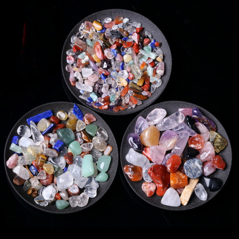 Образец природного камня, 50 г, 3 размера, смешанный кристалл кварца, камень, гравий, резервуар, Декор, натуральные камни и минералы