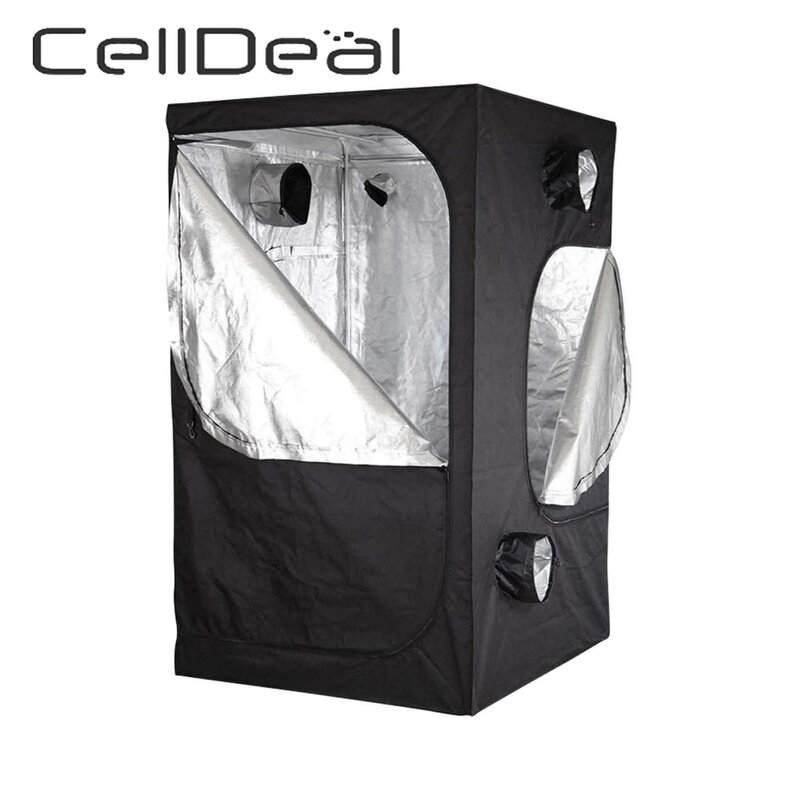 CellDeal Growกล่องGrowboxตู้GrowboxวัฒนธรรมGreenhouseเต็นท์ 80X80X160 ซม.Growเต็นท์Oxfordผ้าโพลีเอสเตอร์ผัก