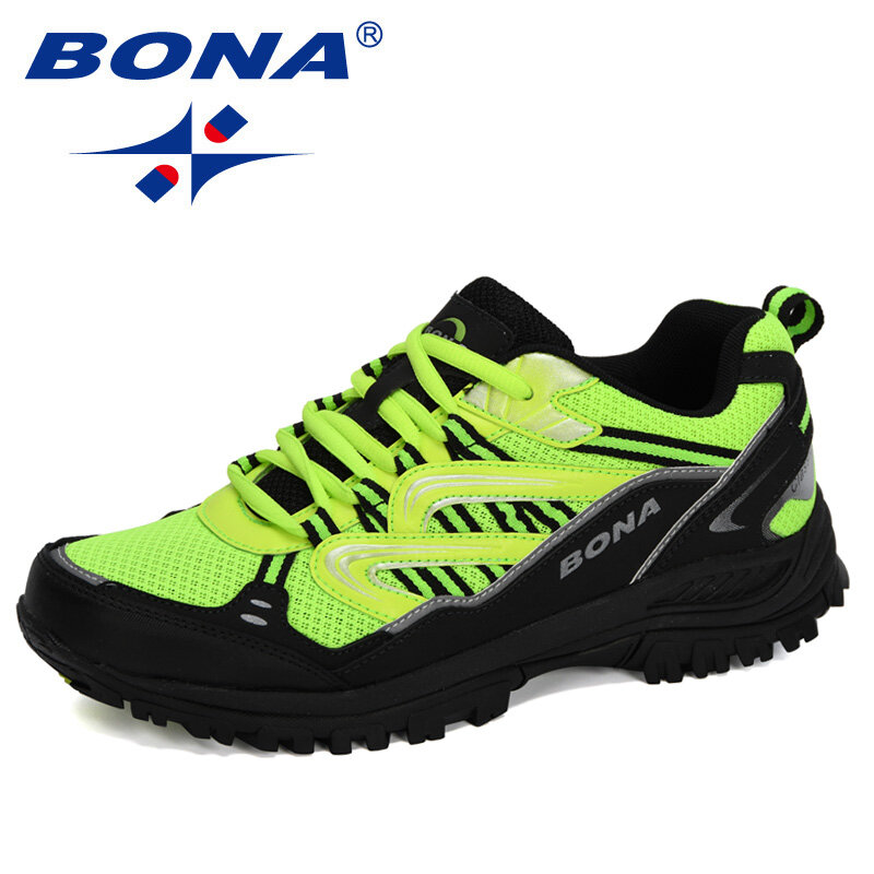 BONA-Tênis de caminhada populares para homens, sapatos de trekking ao ar livre, turismo, camping, esportes, caça, moda, novos designers