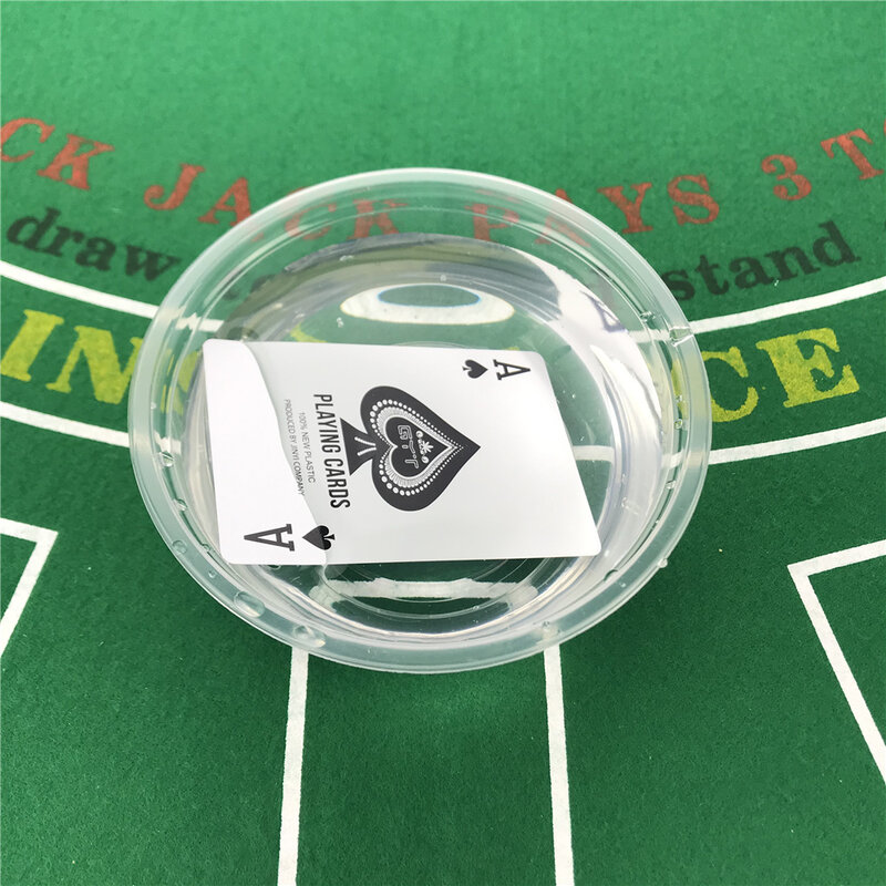 ไพ่พลาสติก baccarat Texas Hold'em Poker 58มม. (2.28นิ้ว) * 88มม. (3.46นิ้ว) pokers เกมกันน้ำการ์ดสวมใส่ได้