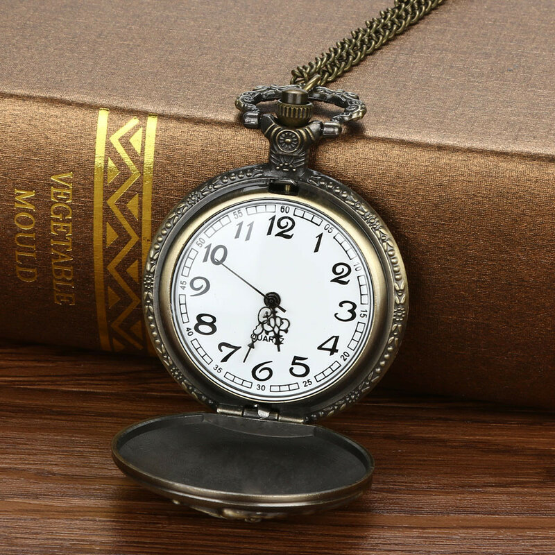 Portmonetka Vintage zegarek łańcuch Retro największy zegarek kieszonkowy naszyjnik dla dziadka prezenty dla taty reloj de bolsillo relogio de bolso