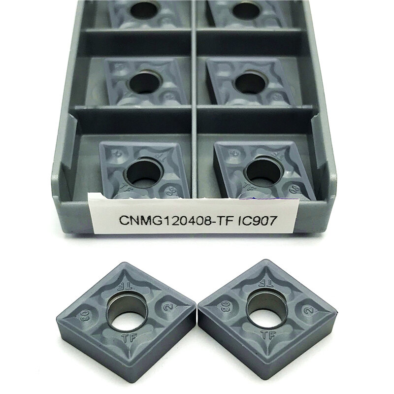 CNMG120404 CNMG120408 TF IC907/908 inserto in metallo duro utensile per tornitura esterna utensile per tornio inserto per tornitura di alta qualità utensile da taglio CNC