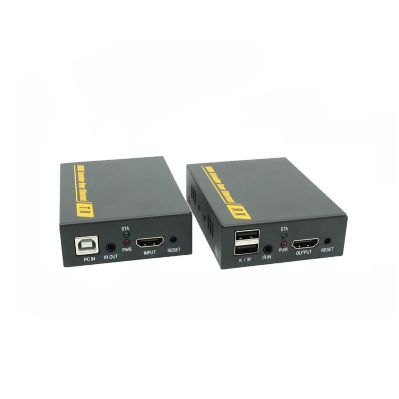 Przedłużacz KVM z sterowanie IR 1080P przedłużacz HDMI przez LAN KVM 120m przedłużacz HDMI KVM przez RJ45 Cat5 Cat5e Cat6