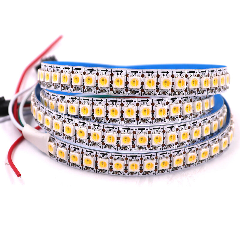 Fita LED endereçável individual, semelhante WS2812B, DC5V, SK6812, RGBW, RGBWW, RGBNW WWA, 4 em 1, 1m, 2m, 5m, 30, 60, 144 LEDs