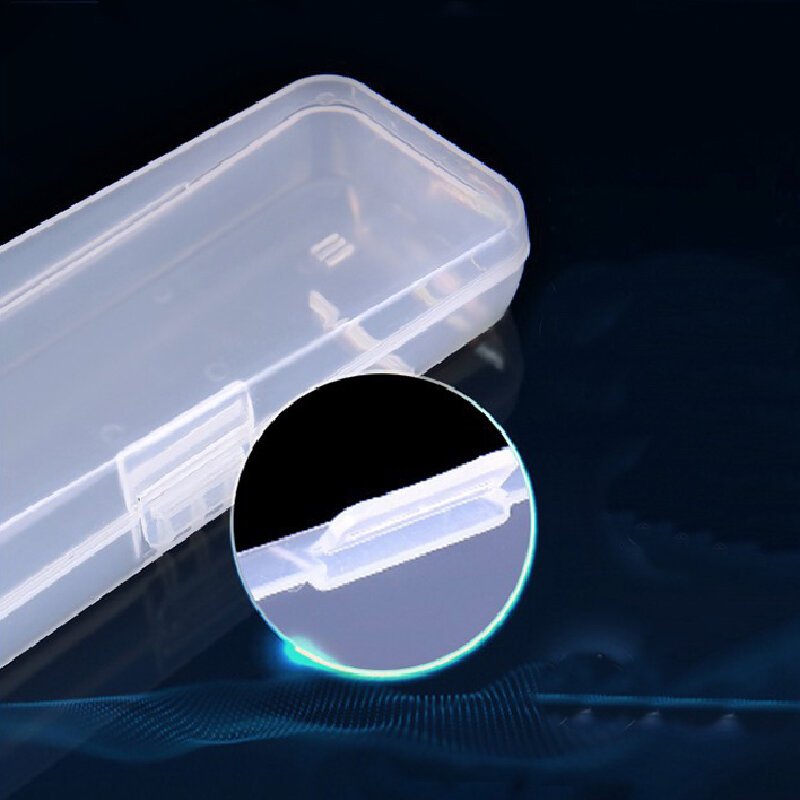 ポータブル旅行メンズかみそりケースシェービング用容器ホルダーシェーバーボックス透明プラスチックかみそりブレード収納ボックス