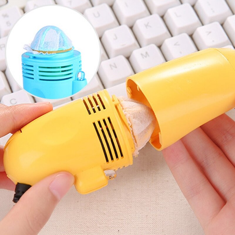 Mini aspiradora de mano con teclado USB, limpiador de ordenador portátil, Kit de limpieza, herramienta para quitar el polvo, cepillo para el hogar y la Oficina