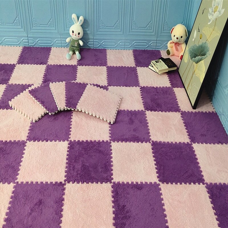 Tappetino per bambini in peluche puzzle in schiuma EVA tappetino da gioco per bambini tappeti per bambini per camera giocattoli per bambini caldi tappeti ad incastro tappeto per neonati