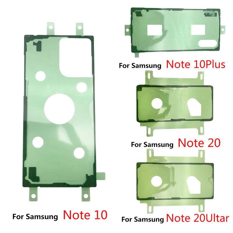 2 pezzi, nuova cover posteriore adesivi adesivi impermeabili colla per Samsung Note 10 20 S20 Fe A20 A30 A50 A60 A70 S20 S21 Ultra Plus