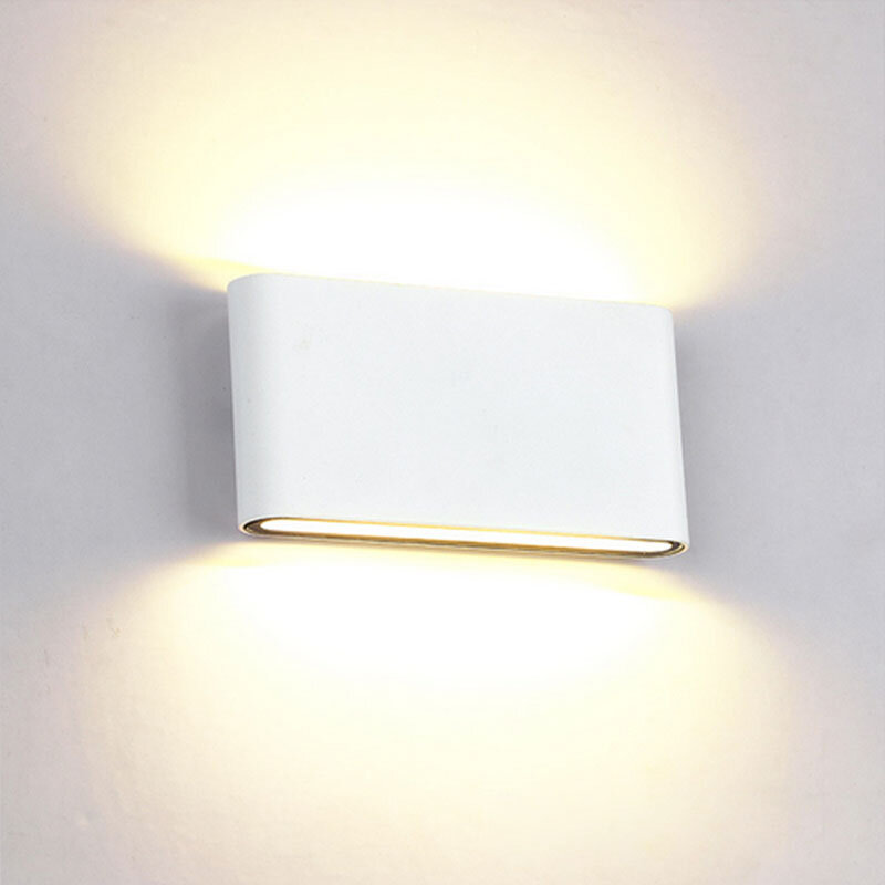 Applique murale LED imperméable conforme à la norme IP65, éclairage d'extérieur, idéal pour des escaliers, un couloir ou une table de chevet, 6/12W, AC85-AC265V