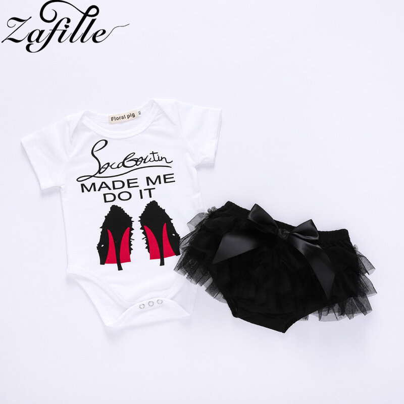 ZAFILLE/комплект из 2 предметов: комбинезон + юбка, детская одежда с принтом для малыша младенца новорожденного, одежда для маленьких девочек, ко...