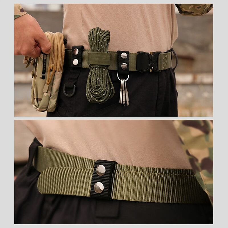 1/4/8Pcs Tactical Belt Buckle Heavy Duty Belt Keeper Portable Webbing Strap Military Belt Equipment Accessories Outdoor Sports