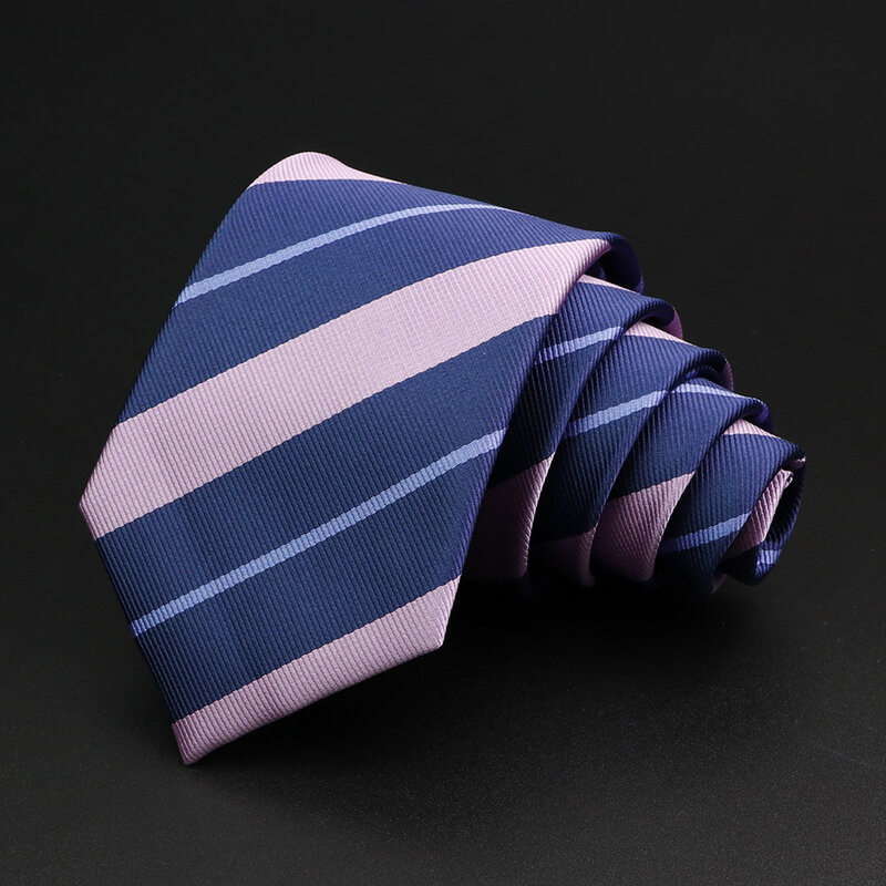 Nowy męski krawat klasyczny krawat 7cm żakardowy czerwony niebieski zielony krawat odzież na co dzień krawat wesele akcesoria do sukni prezent dla człowieka