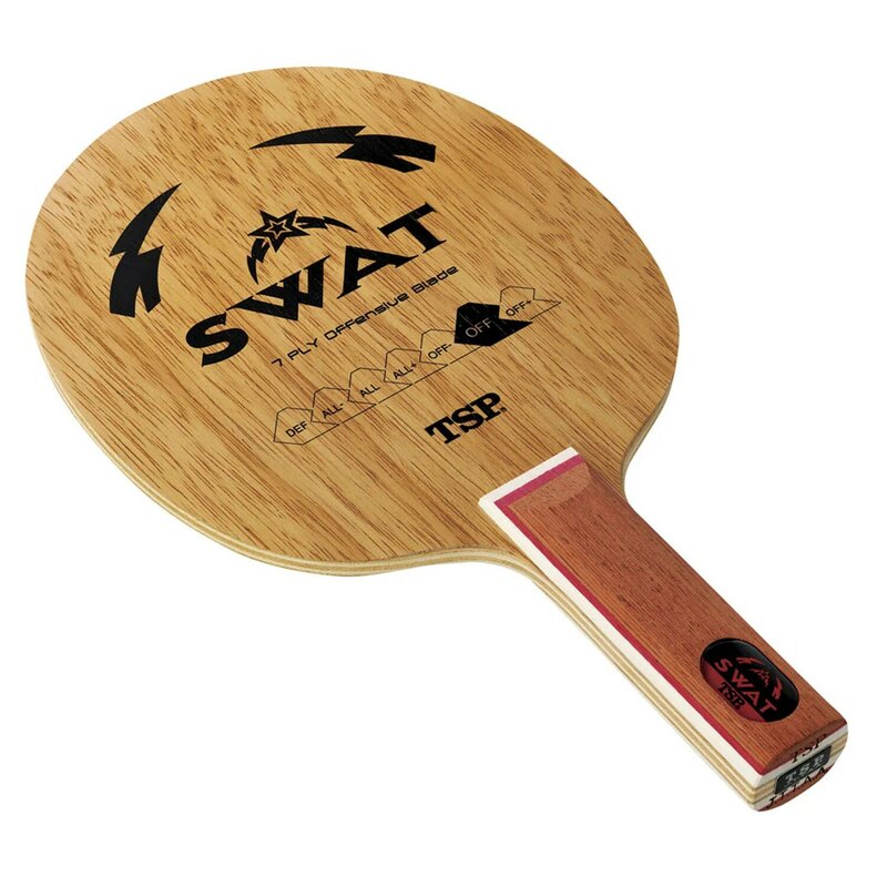 SP raket tenis meja SWAT asli, pemukul Bet Ping Pong, putaran/cepat serangan 7 lapis kayu