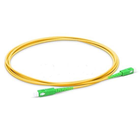Cable de conexión de fibra óptica SC APC, Conector de fibra óptica de 1m a 15m, PVC G657A, puente SM FTTH, conector SC APC, 10 Uds