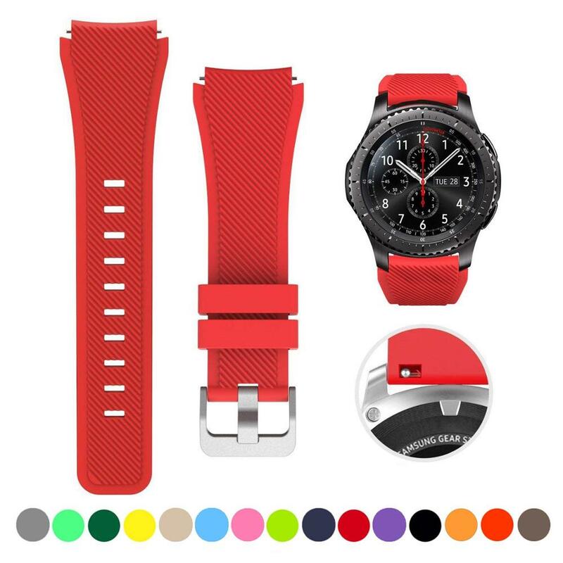 Bracelet de montre en silicone pour Samsung Galaxy Watch 4, Classic, 46mm, 42mm, Active 2, Gear S3, LTBracelet de montre, Huawei IGHT2, GT2, 3 Pro, 22mm, 20mm