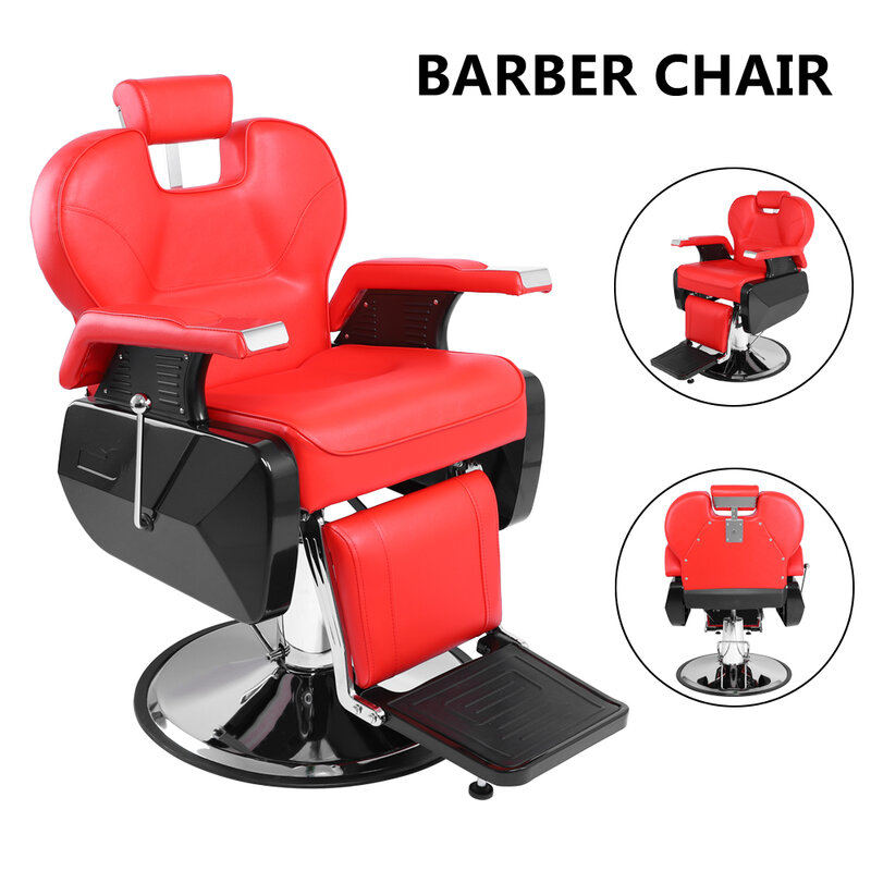 Chaise de barbier professionnel 8702A, deux couleurs, entrepôt américain