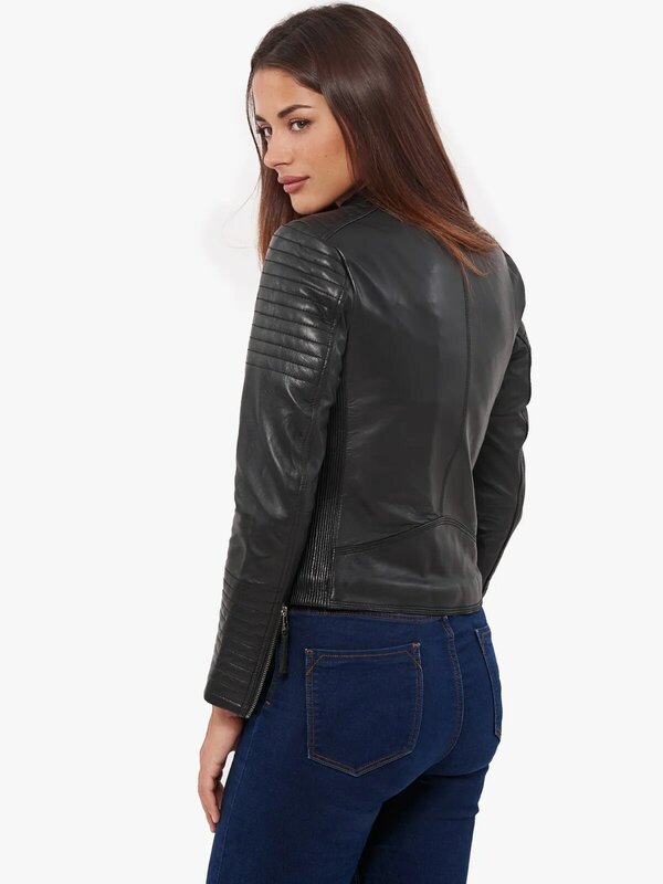 VAINAS giacca in vera pelle da donna di marca europea per donna giacca in vera pelle di pecora giacche da moto giacche da motociclista Queen