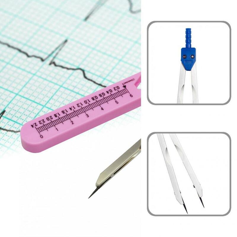 Adjustable Fireproof ABS EKG Calipers Measuring Tool for Electrocardiogram