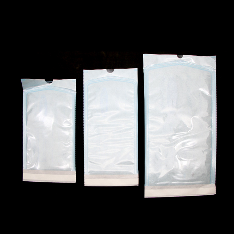 200 pz/scatola sacchetto di sterilizzazione autosigillante dentale disinfezione autoadesiva sacchetto a chiusura lampo con nastro biadesivo ETO STEAM