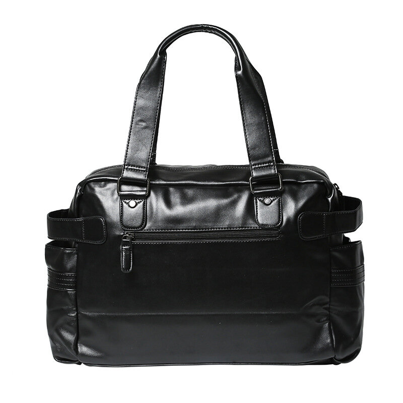 Weysfor maleta de couro viagem mala mensageiro bolsa ombro tote multifuncional grande capacidade bolsa negócios sacos para portátil