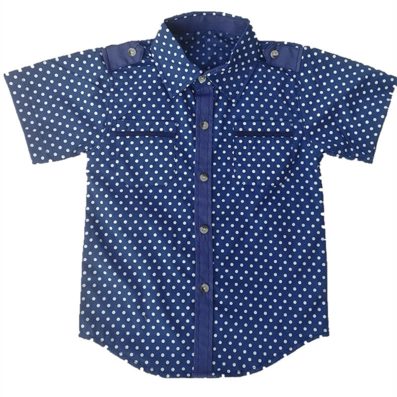 Summer 2020 New Baby Shirt Boy Menino Camisa Boys Shirts Short Sleeve Classic Casual Shirt Kids Clothing Lapel Kids Clothing