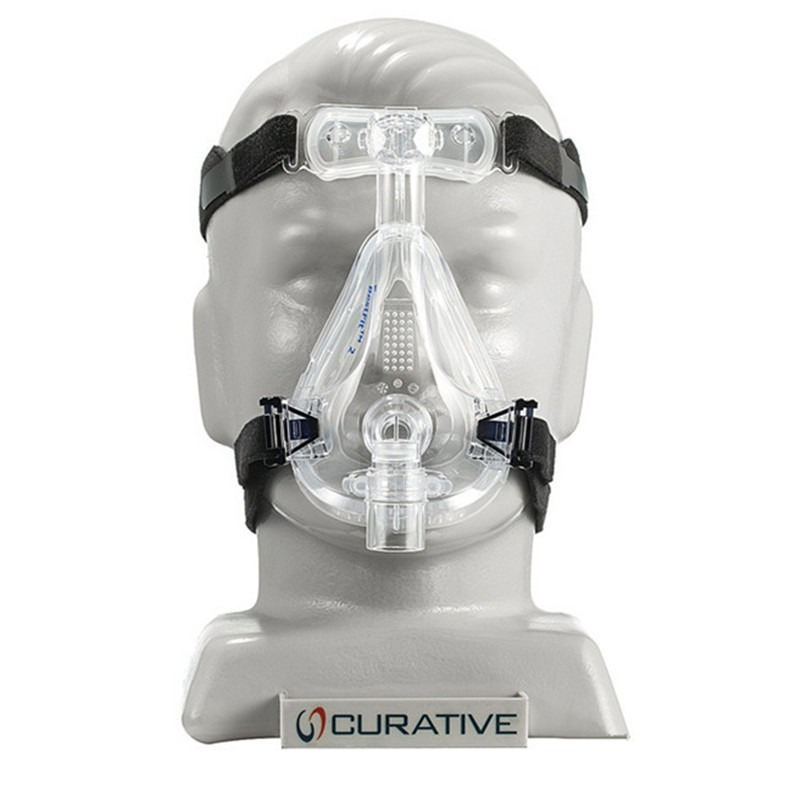Bestfit2-mascarilla facial completa con diadema, respirador común para Philips y ResMed, cojín de silicona S/M/L