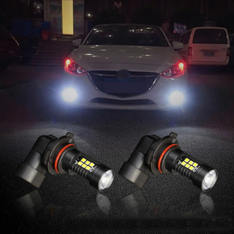 Bombilla LED superbrillante para coche, luces antiniebla, 12V, 24V, 3030 K, 6000K, H11, H11LL, H8, H8LL, 21, 9005 SMD, 2 piezas