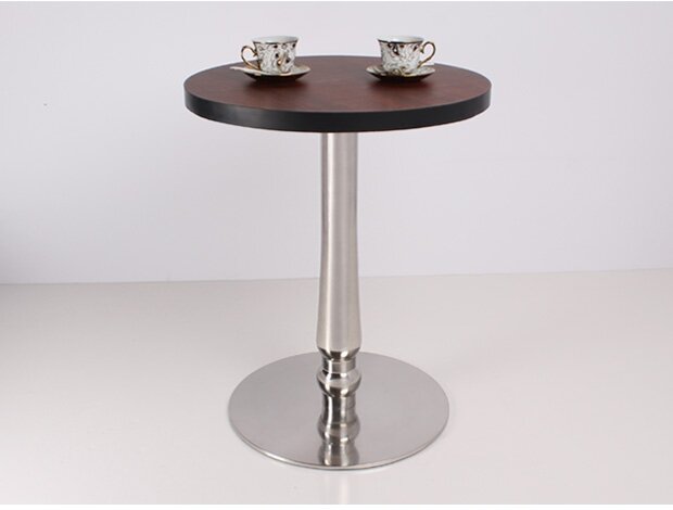 Florero de acero inoxidable de calidad, diseño de mesa de centro, marco de sótano