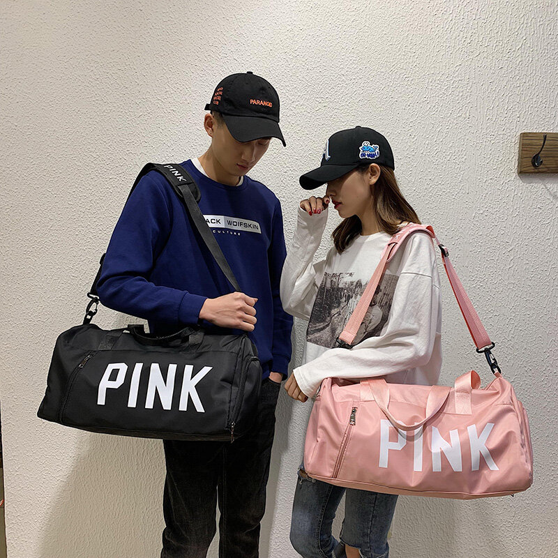Women's Travel Bags Duffle Bag Hand Luggage Large Capacity Nylon Waterproof Pink Victoria Secret Malas De Viagem Packing Cubes