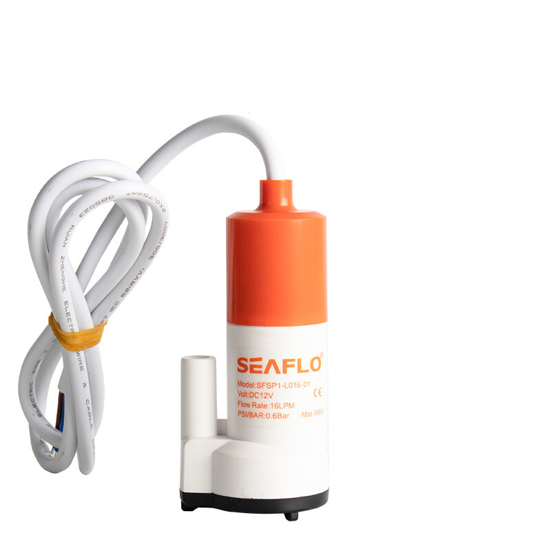 SEAFLO-minibomba De Agua sumergible para yate, dispositivo portátil De 12V De CC, para RV, juego De té, Grado Alimenticio, 16 LPM