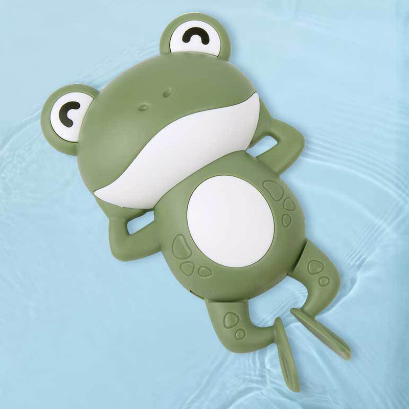 Zabawki do kąpieli dla niemowląt 0 12 miesięcy dla dzieci zestaw do zabawy w wodzie Wind-up Clockwork Animals Crab Frog dla dzieci zabawki wodne prezenty