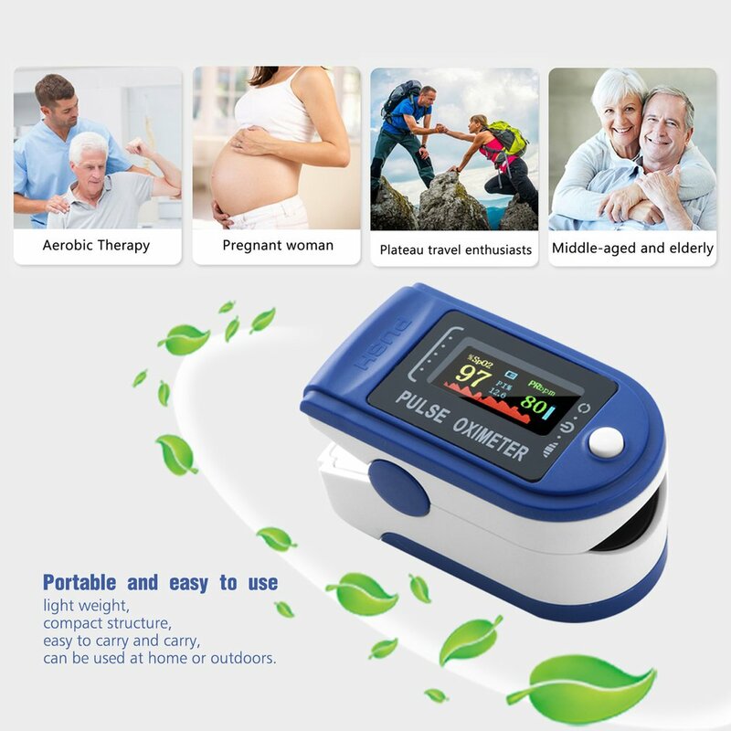 Vinger Pulsoxymeter Vinger Clip Hartslag Verzadiging Zuurstof Pulsoksymetr Hartslag Spo2 Monitor Bloed Verzadiging Meter Sensor