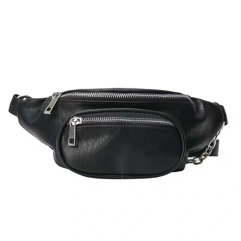 Fashion PU Women's Bags Chest Bag Design Popularity Chain Bag2021Autumn Winter Retro Shoulder Messenger Bag Classic Underarm Bag