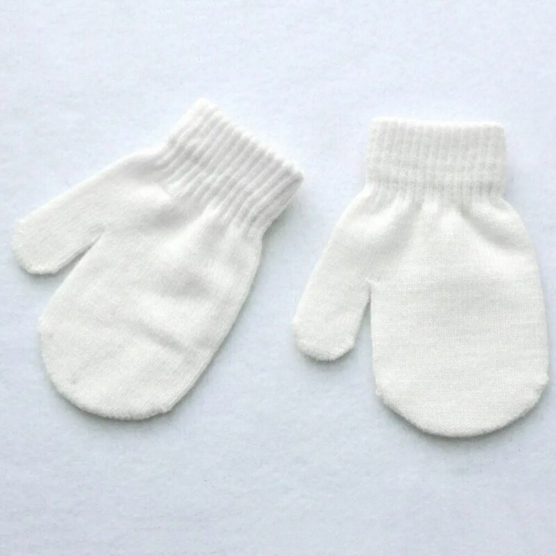 Children Winter Warms Gloves Newborns Girl Boys Toddler Knitted Gloves Mittens Gloves Boys Girl Solid Winter Kids Warms Gloves