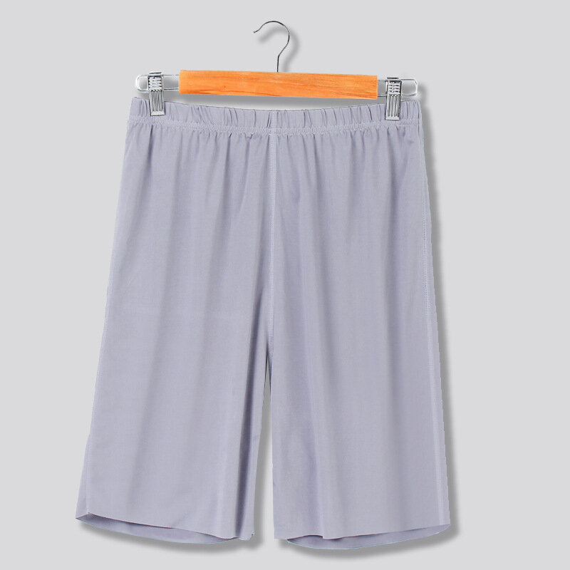 Es Sutra Musim Panas Ukuran Besar Pria Celana Pendek Modal Kasual Celana Tidur Tipis Keren Longgar Celana Pendek Pakaian Tidur Pria Bawahan Tidur Pakaian Rumah