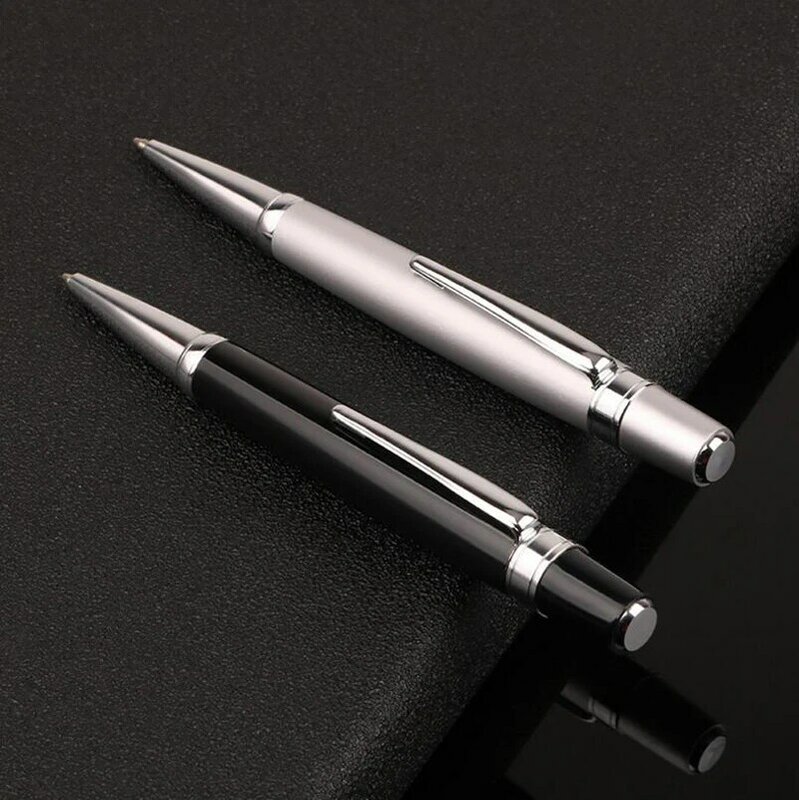 Модный дизайн, короткая форма, полностью Металлическая искусственная, Офисная Мужская ручка для бизнеса, купите 2, отправьте подарок