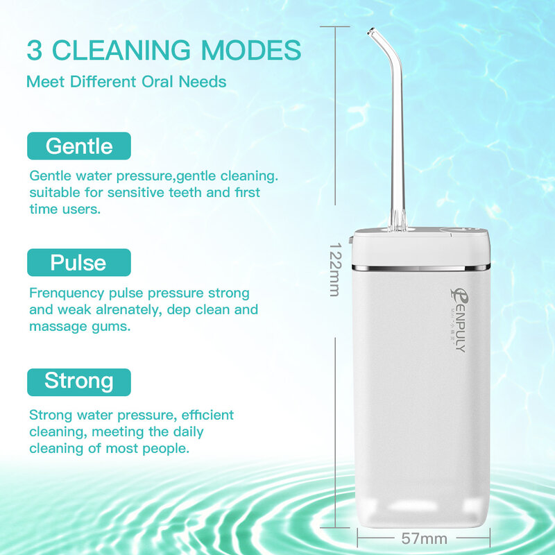 ใหม่XIAOMI MIJIA ENPULY Mini Portable Oral Irrigatorทันตกรรมฟันน้ำทำความสะอาดฟันFlosser Bucal Waterpulse 130ML