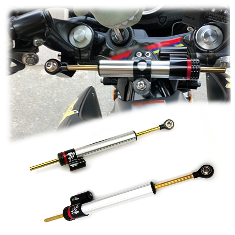 Estabilizador de amortiguador de dirección ajustable para motocicleta, Universal, para Yamaha MT 07 MT07 MT 09 MT09 MT 10 R3 Kawasaki Z1000