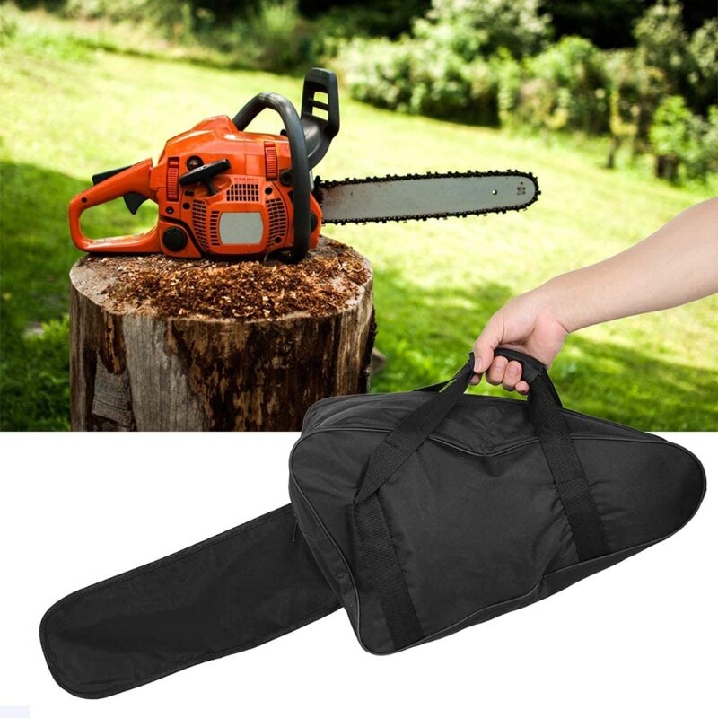 2022 New Chainsaw Bag Carrying Case Portable Protection Waterproof Holder Fit for 17" Chainsaw Storage Bag Black
