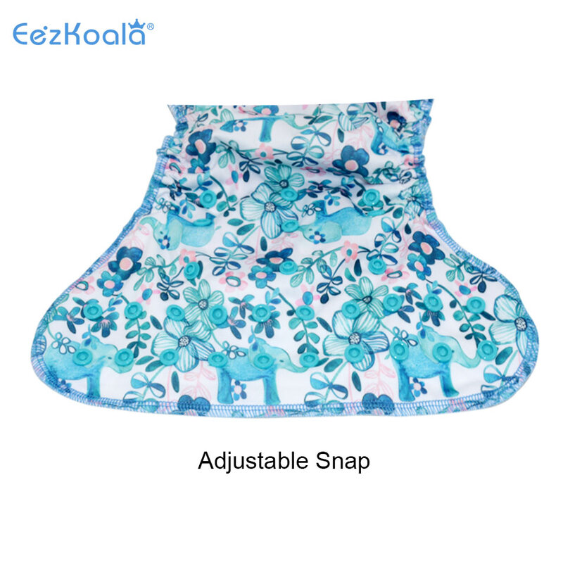 EezKoala Heavy Wetter AI2 Cloth Diaper Snap Insert Bamboo Cotton Eco-Friendly Baby Nappy Waterproof Washable Night Nappies
